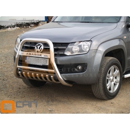 VOLKSWAGEN Amarok Front High Bull-Bar With Lower Grille and Logo FGBH02